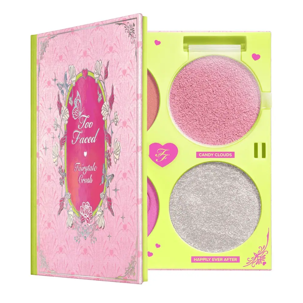 Too Faced Fairytale Crush Blush & Highlighter Set - Lebanon - Makeup Germany Too Faced Fairytale Crush Blush & Highlighter Set Too Faced Fairytale Crush Blush Highlighter Set Lebanon for sale in Lebanon - 4-pan face palette by Too Faced featuring two Cloud Crush Blurring Blushes, one cream blush, and one Moon Crush Highlighter