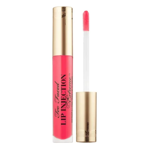 Too Faced Lip Injection Extreme Hydrating Lip Plumper Pink Punch Too Faced Lip Injection Extreme Pink Punch Lebanon for sale in Lebanon - Too Faced Lip Injection Extreme lip plumping gloss tube in vibrant translucent shade Pink Punch with doe-foot applicator