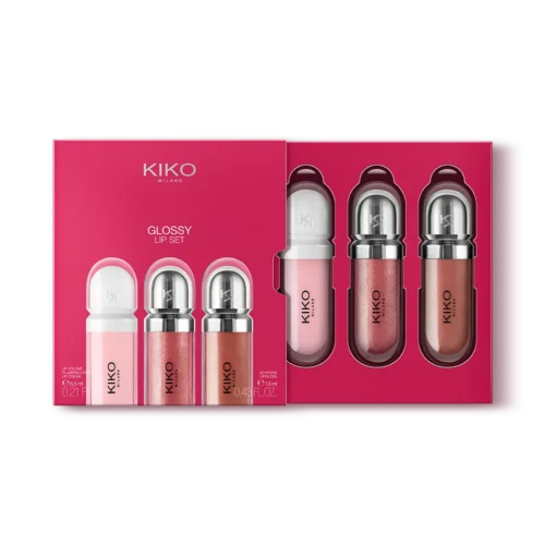 Kiko Glossy Lip Set makeup kit for sale in Lebanon - 3D Hydra lipgloss and plumping lip cream set
