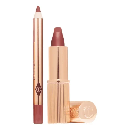 Charlotte Tilbury Mini Pillow Talk Lipstick and Liner Set Charlotte Tilbury Pillow Talk Set for sale in Lebanon - warm berry pink Pillow Talk Medium lip duo