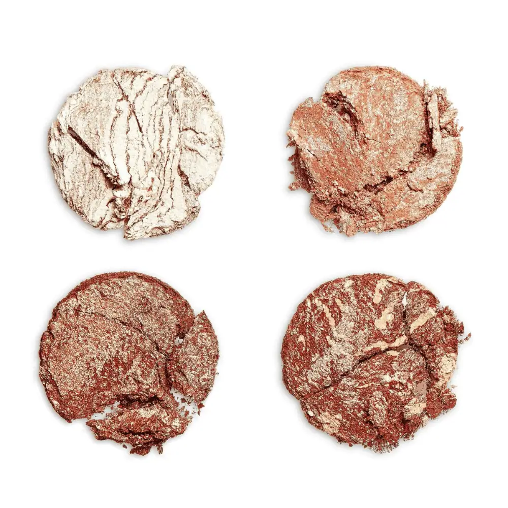 Revolution Cheek Kit Don't Hold Back - Lebanon - Makeup Germany Revolution Cheek Kit Don't Hold Back Revolution Cheek Palette for sale in Lebanon - four marbled shimmer bronzer and highlighter shades for radiant glow