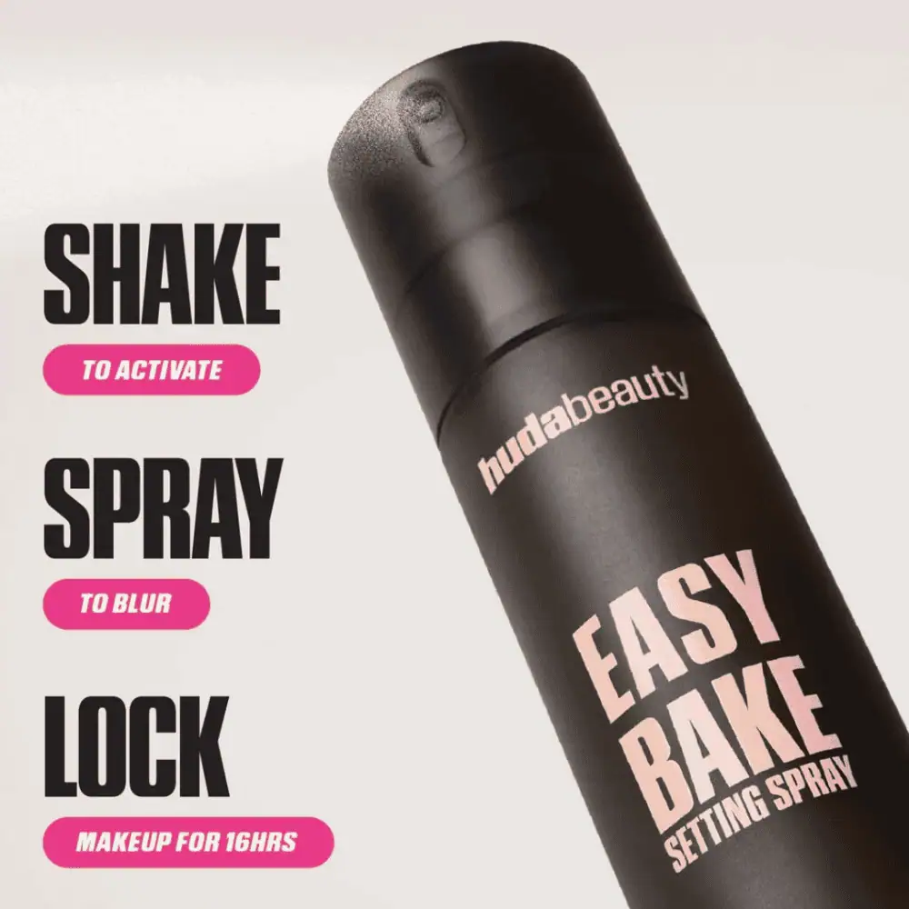 Huda Beauty Easy Bake Setting Spray 100ml - Lebanon - Makeup Germany Huda Beauty Easy Bake Setting Spray 100ml setting spray for sale in Lebanon - natural soft-focus finish with pore-blurring and shine control