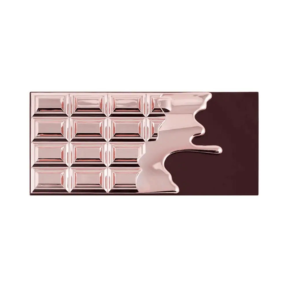I Heart Revolution Chocolate Rose Gold Make Up Pigment Palette - Lebanon - Makeup Germany I Heart Revolution Chocolate Rose Gold I Heart Revolution Eyeshadow Palette for sale in Lebanon - 16 matte and shimmer neutral orange red and brown shades