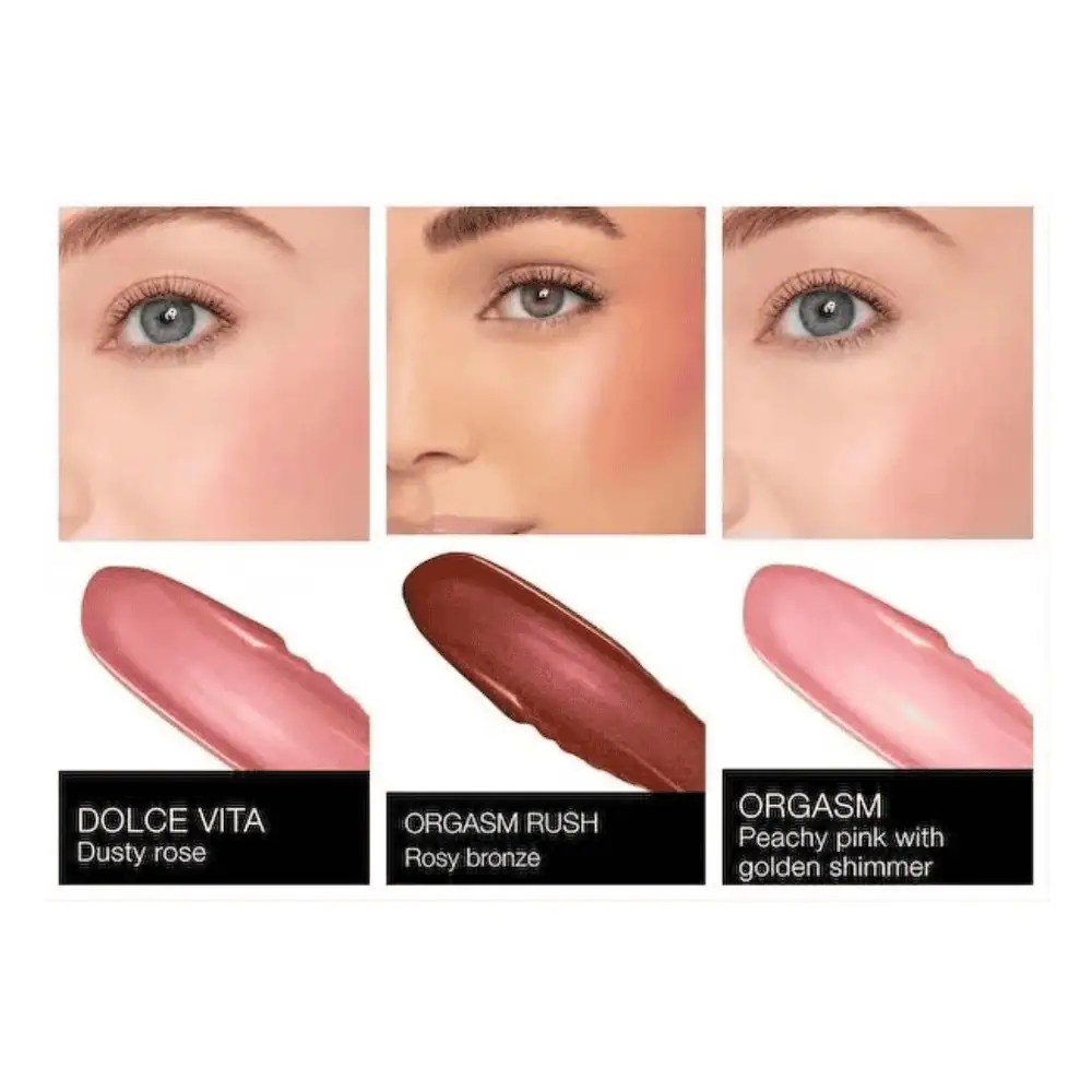 NARS Invite Only Mini Afterglow Blush Set - Lebanon - Makeup Germany NARS Invite Only Mini Afterglow Blush Set NARS Blush Set for sale in Lebanon - Orgasm peachy pink, Orgasm Rush rosy bronze and Dolce Vita dusty rose