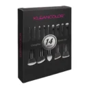 KLEANCOLOR 14 Piece Complete KLEANCOLOR Makeup Brush Set for sale in Lebanon - black makeup brush collection with 14 beauty tools in sealed packaging
