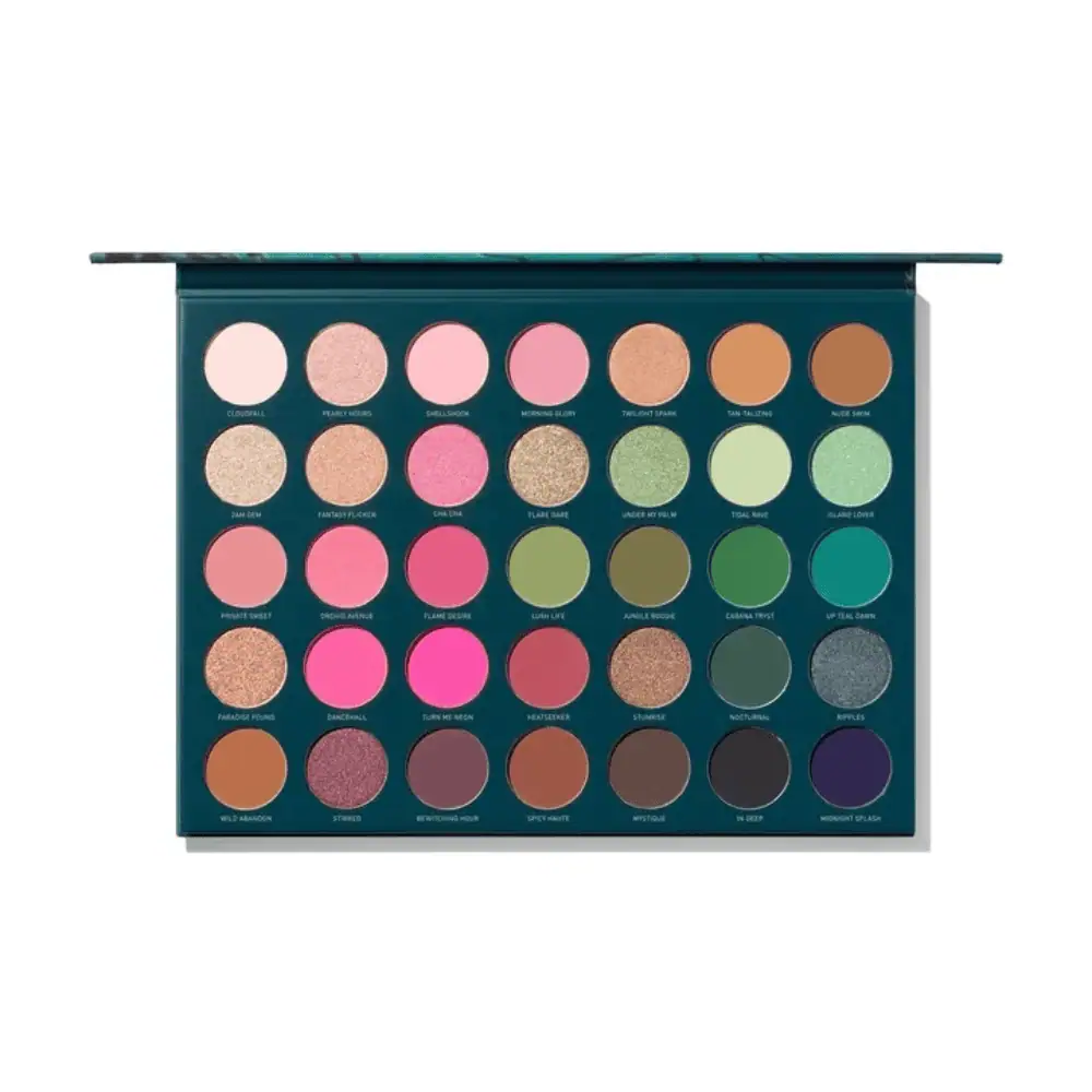 Morphe 35A Up Til Dawn Eyeshadow Palette - Lebanon - Makeup Germany Morphe 35A Up Til Dawn Morphe Eyeshadow Palette for sale in Lebanon - 35 tropical neutral pink green matte satin and shimmer eyeshadow shades