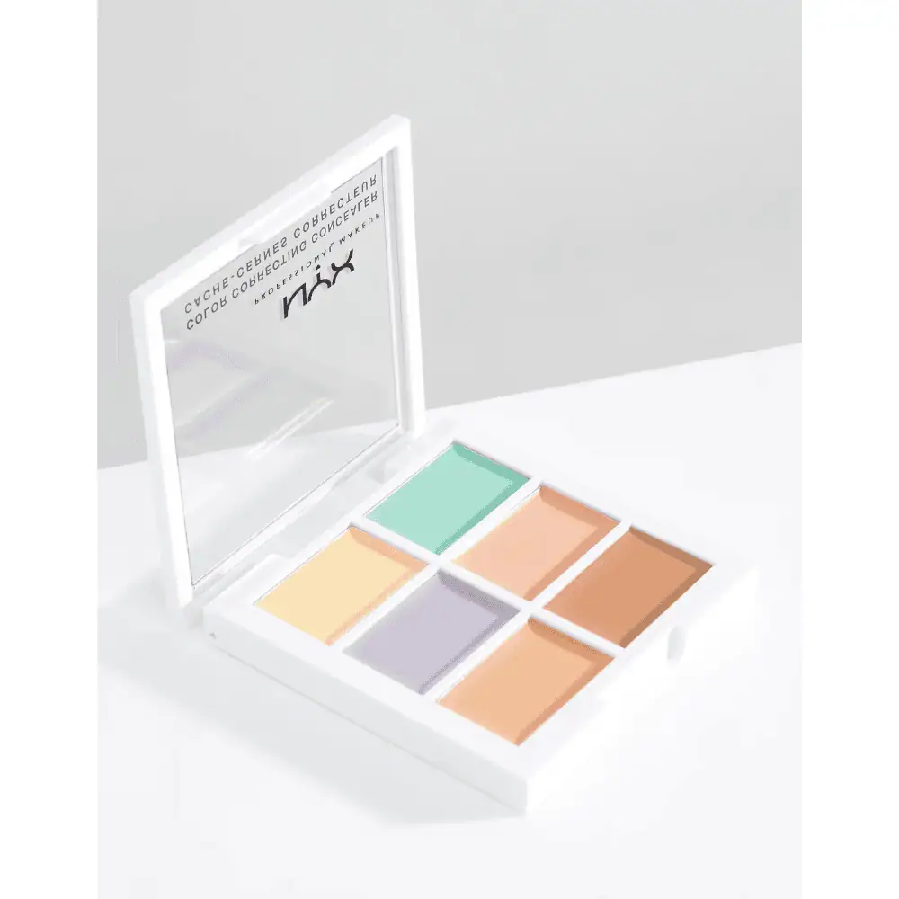 NYX Professional Makeup 3C Conceal Correct Contour Palette - Lebanon - Makeup Germany NYX Professional Makeup 3C Conceal Correct Contour NYX Color Correcting Palette for sale in Lebanon - six creamy correcting shades for discoloration