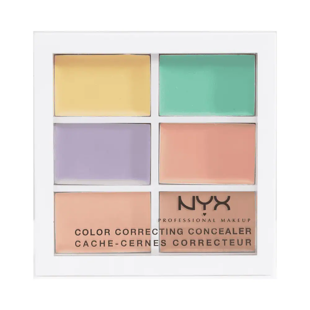 NYX Professional Makeup 3C Conceal Correct Contour Palette - Lebanon - Makeup Germany NYX Professional Makeup 3C Conceal Correct Contour NYX Color Correcting Palette for sale in Lebanon - six creamy correcting shades for discoloration