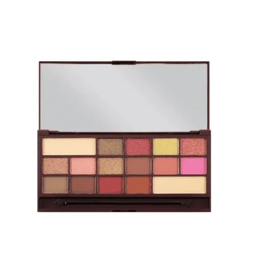 I Heart Revolution Chocolate Rose Gold I Heart Revolution Eyeshadow Palette for sale in Lebanon - 16 matte and shimmer neutral orange red and brown shades