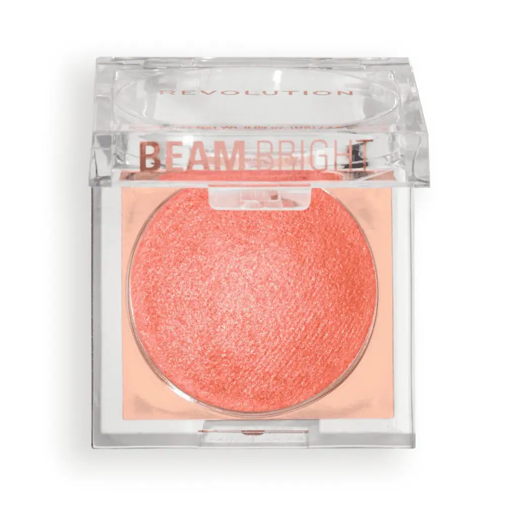 Revolution Beam Bright Blush Peach Pop - Lebanon - Makeup Germany Revolution Beam Bright Blush Peach Pop Revolution Beam Bright Blush for sale in Lebanon - warm peach powder blush with a luminous radiant finish
