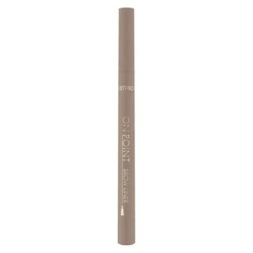 Catrice ON POINT Brow Liner 020 Medium Brown liquid eyebrow pen with thin felt tip for precise natural-looking brow definition