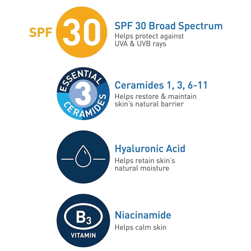 CeraVe AM Facial Moisturizing Lotion SPF 30 89 mL - Lebanon - Makeup Germany CeraVe AM Facial Moisturizing Lotion SPF 30 89 mL daily facial moisturizer with broad spectrum sunscreen