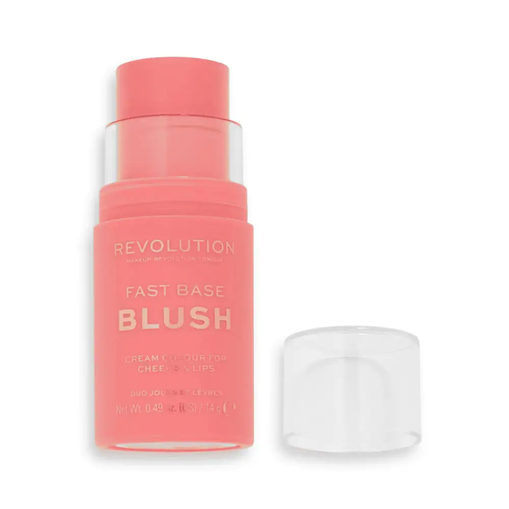 Revolution Fast Base Blush Stick Bloom - Lebanon - Makeup Germany Revolution Fast Base Blush Stick Bloom Revolution Fast Base Blush Stick for sale in Lebanon - vibrant orangey-pink cream blush with radiant dewy finish