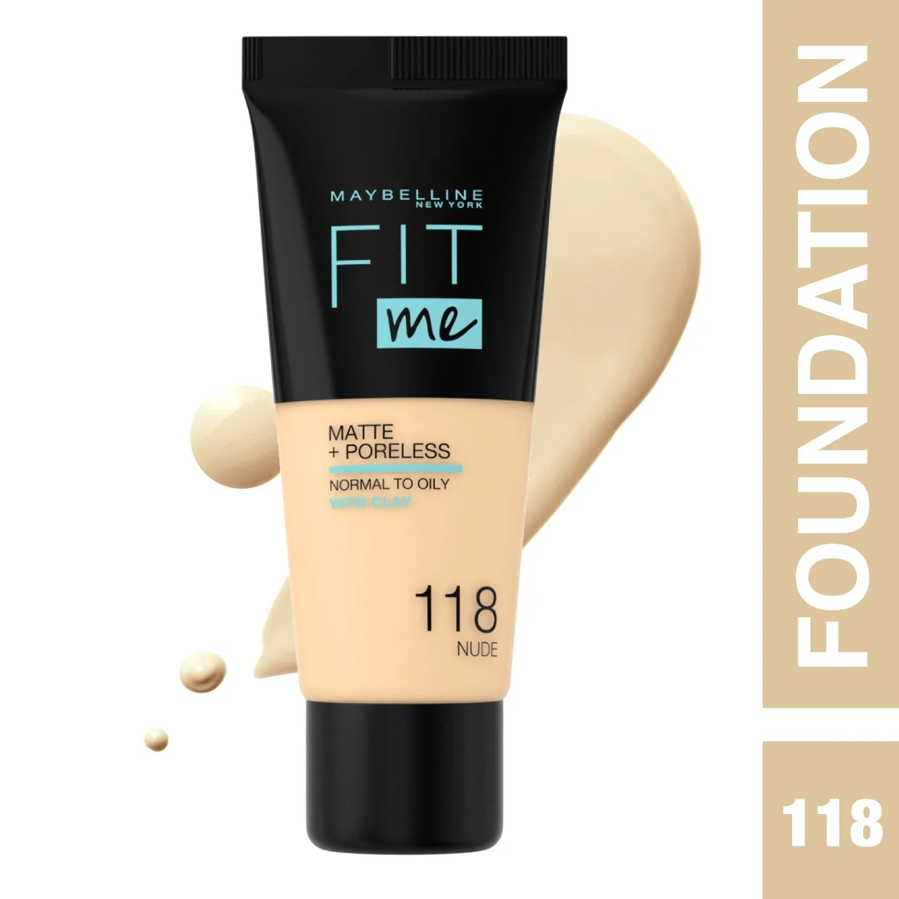 Maybelline Fit Me Matte Poreless Foundation - Lebanon - Makeup Germany Maybelline Fit Me Matte & Poreless Foundation 118