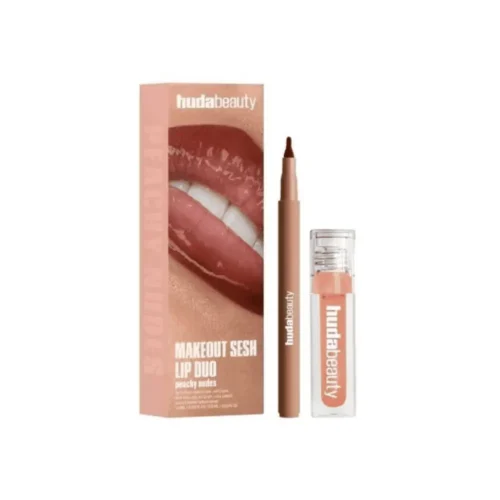 Huda Beauty Lip Set - Peach Nude Edition