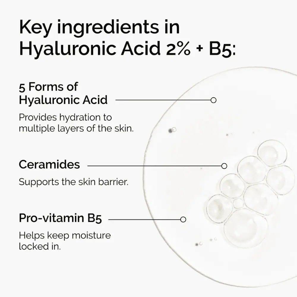 The Ordinary Hyaluronic Acid 2% + B5 15ml - Lebanon - Makeup Germany The Ordinary Hyaluronic Acid 2% + B5 with Ceramides 15ml hydrating face serum