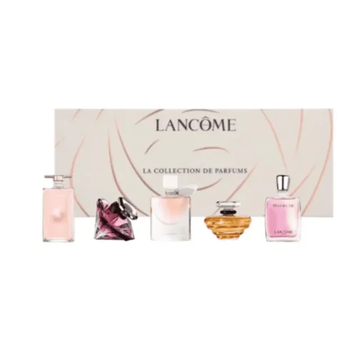 Lancôme The Perfume Collection 5 Miniatures Set Lancôme Perfume Collection for sale in Lebanon - five miniature Eau de Parfum bottles including Trésor Miracle La Vie Est Belle Idôle and La Nuit Trésor