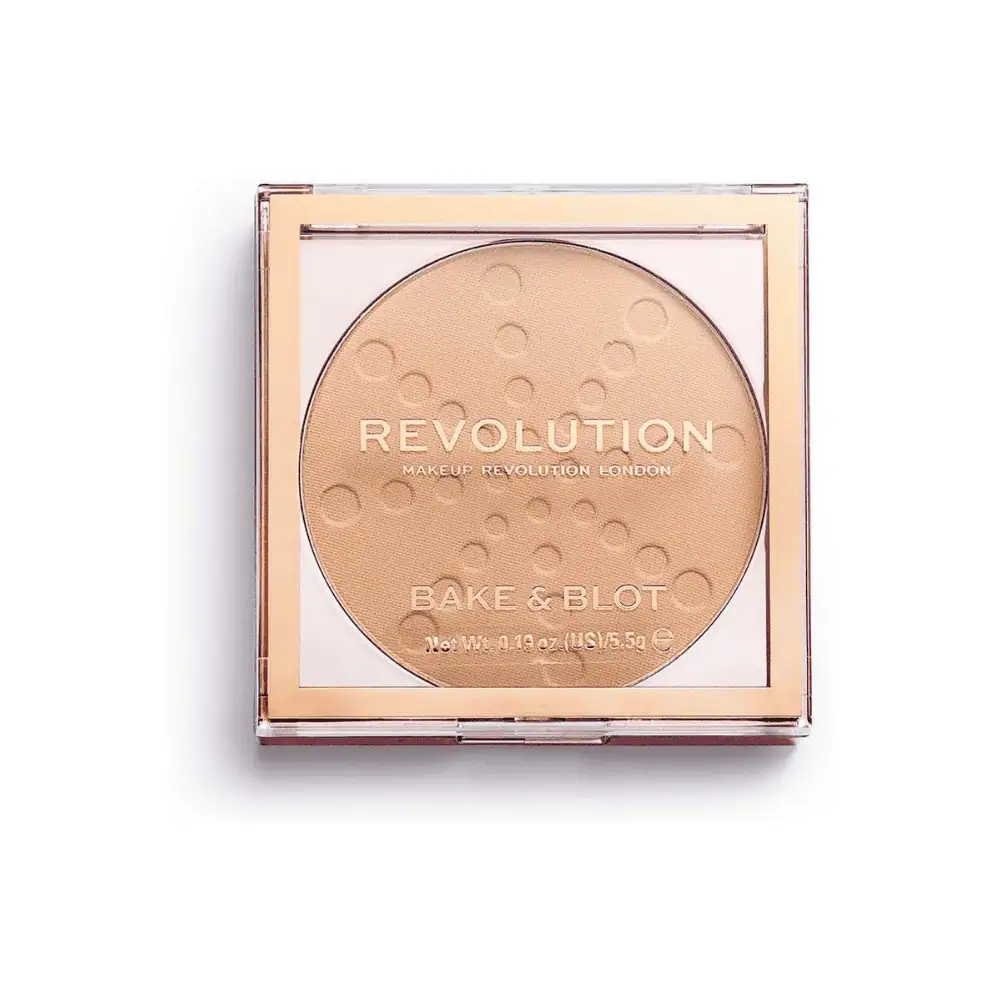 Makeup Revolution Bake & Blot Compact Powder Beige - Lebanon - Makeup Germany Makeup Revolution Bake & Blot Compact Powder Beige
