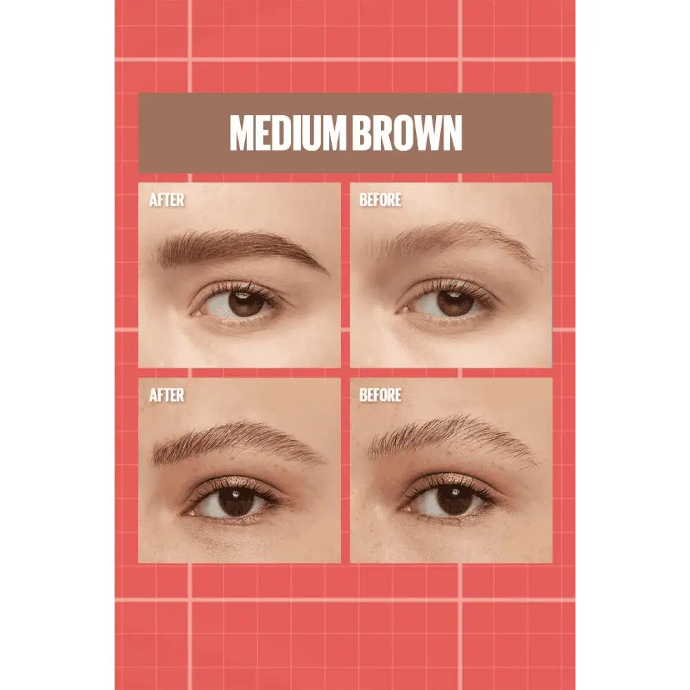 Maybelline Build-A-Brow 2-in-1 Brow Pen & Sealing Gel Medium Brown - Lebanon - Makeup Germany Maybelline Build-A-Brow 2-in-1 Brow Pen and Sealing Gel Medium Brown Maybelline Build-A-Brow for sale in Lebanon - precision brow pen with clear setting gel