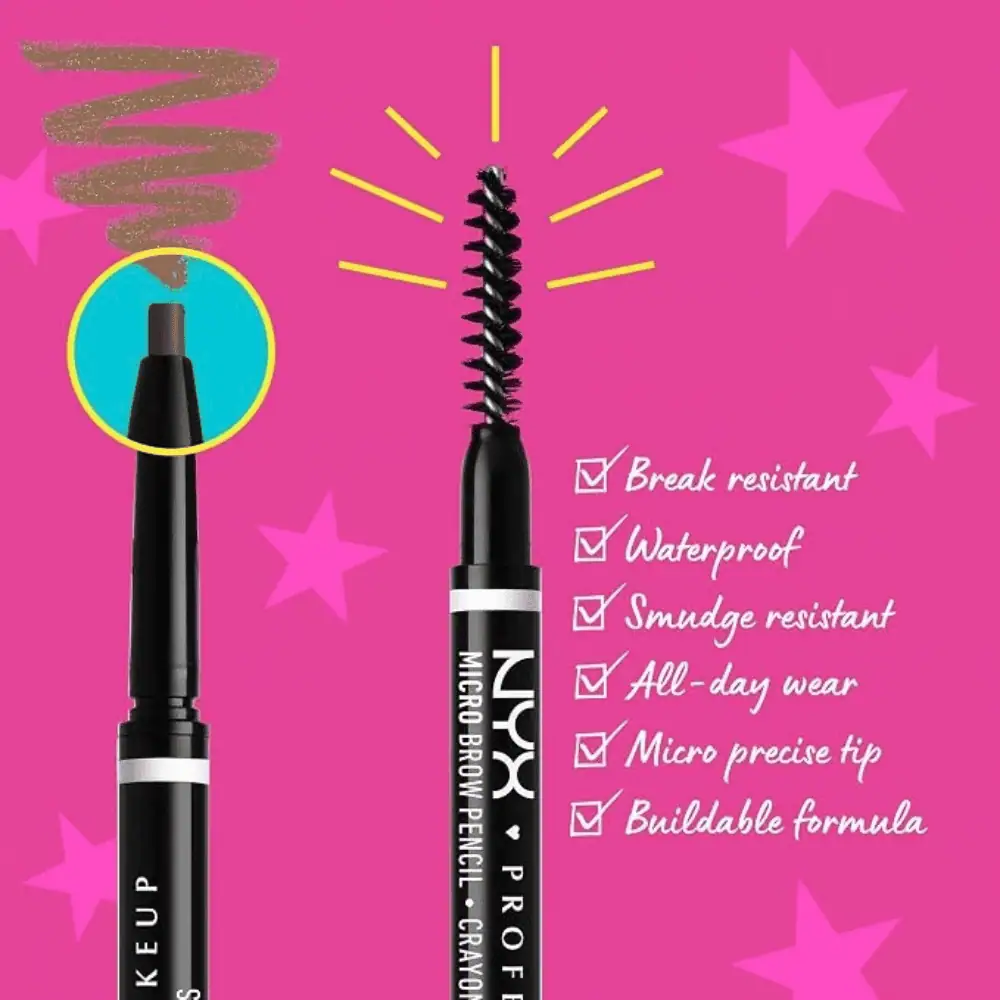 NYX Micro Brow Pencil Ash Brown - Lebanon - Makeup Germany NYX Micro Brow Pencil Ash Brown NYX Eyebrow Pencil for sale in Lebanon - precise ash brown eyebrow pencil for defining shaping and filling brows
