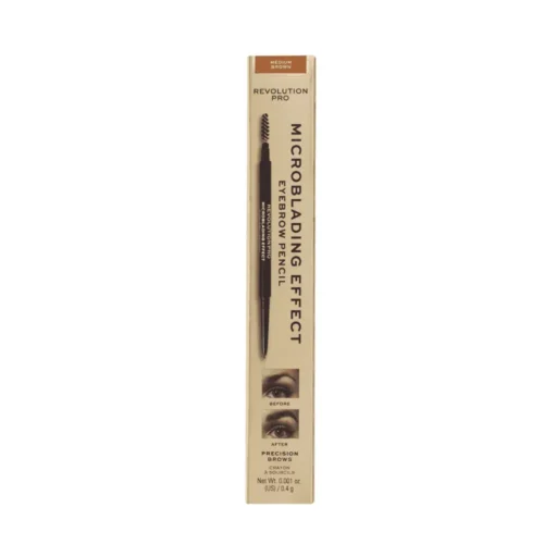 Revolution Microblading Effect Eyebrow Pencil Medium Brown