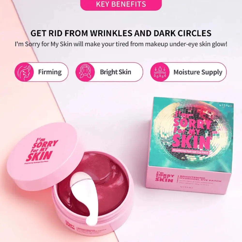 I'm Sorry for My Skin Hydrogel Eye Brightening Patches 90g - Lebanon - Makeup Germany I'm Sorry for My Skin Hydrogel Eye Brightening Patches 90g hydrating under eye skincare patches
