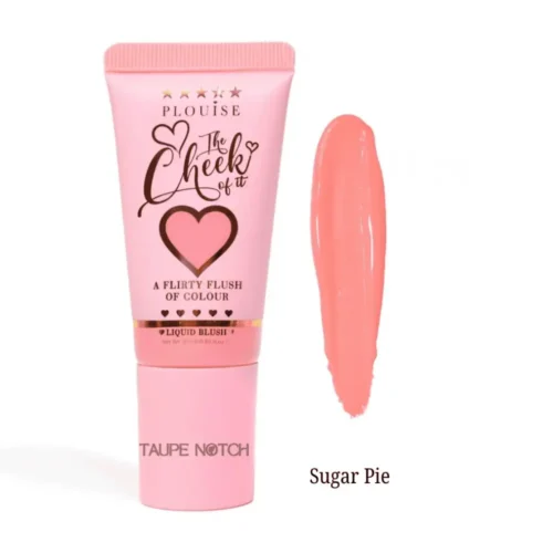 P.Louise The Cheek Of It Liquid Blush Sugar Pie for sale in Lebanon - lightweight water-based liquid blush with dewy finish and sculpted sponge applicator