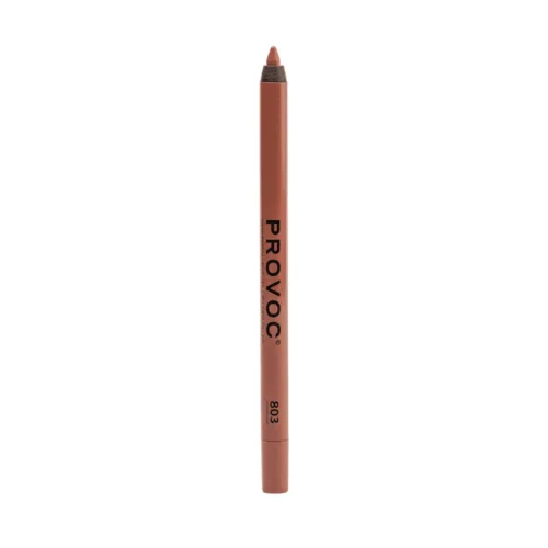 PROVOC Semi-Permanent Gel Lip Liner Filler WP Sparkles 803 Zealess creamy waterproof lip pencil with sparkling finish