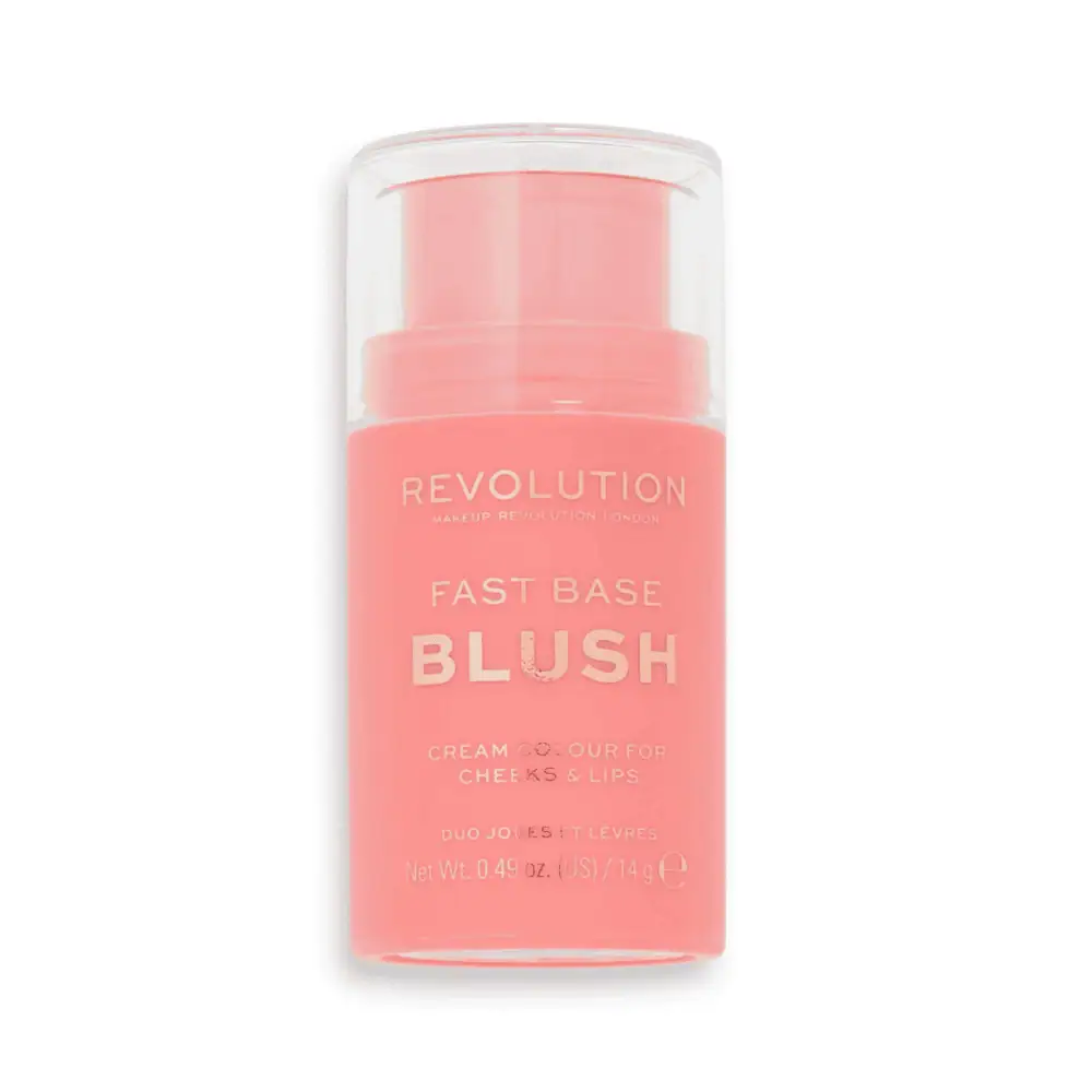 Revolution Fast Base Blush Stick Bloom - Lebanon - Makeup Germany Revolution Fast Base Blush Stick Bloom Revolution Fast Base Blush Stick for sale in Lebanon - vibrant orangey-pink cream blush with radiant dewy finish