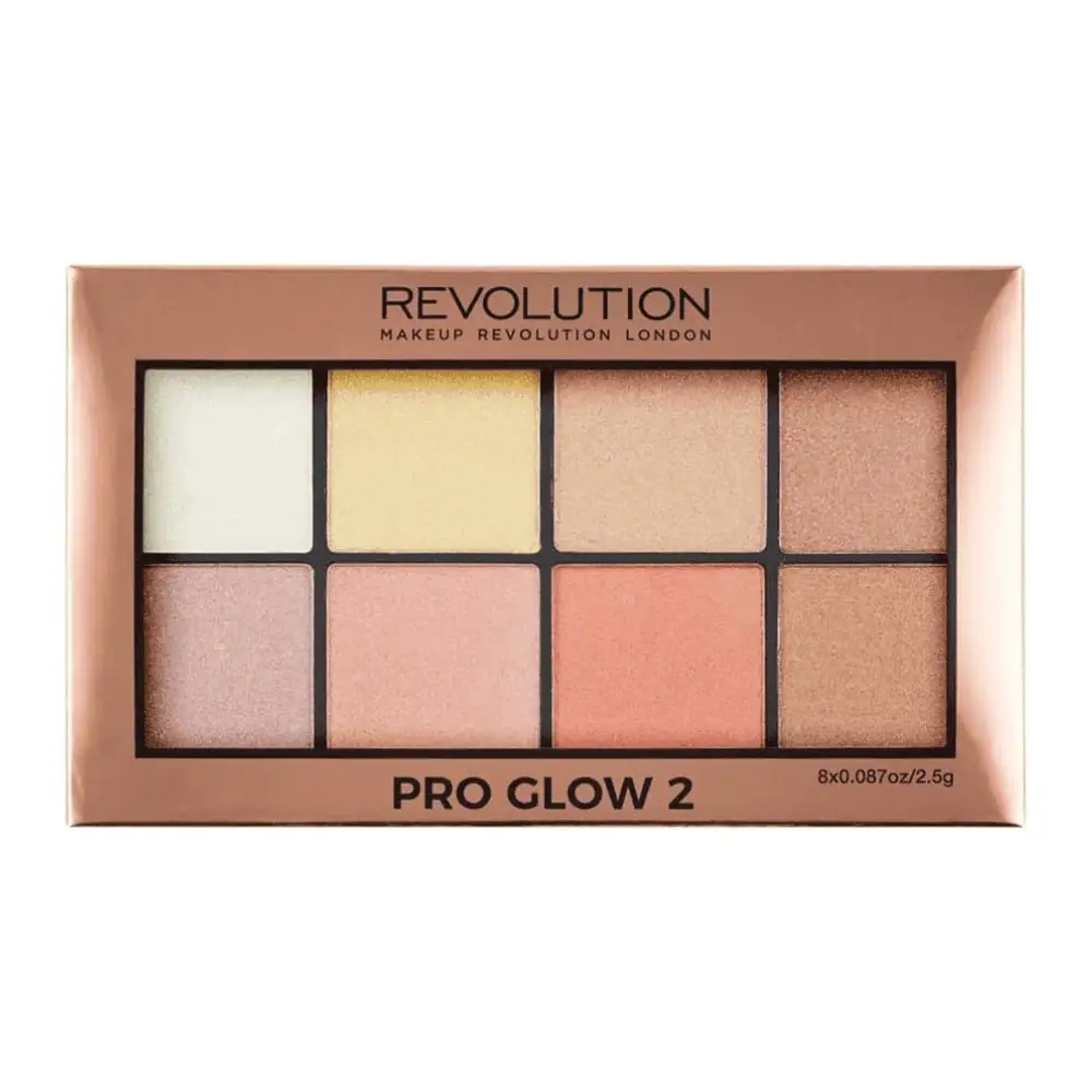 Revolution Highlighter Palette Pro Glow 2 - Lebanon - Makeup Germany Revolution Highlighter Palette Pro Glow 2 Revolution Pro Glow 2 Highlighter Palette for sale in Lebanon - face highlighting palette for customized glow