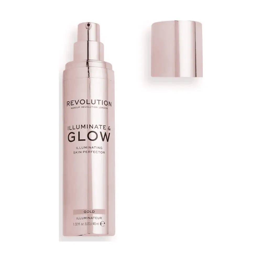 Revolution Illuminate & Glow Illuminating Skin Perfector Gold 40ml - Lebanon - Makeup Germany Revolution Illuminate & Glow Gold Revolution Illuminate & Glow for sale in Lebanon - 40ml Illuminating Skin Perfector in Gold for a radiant complexion