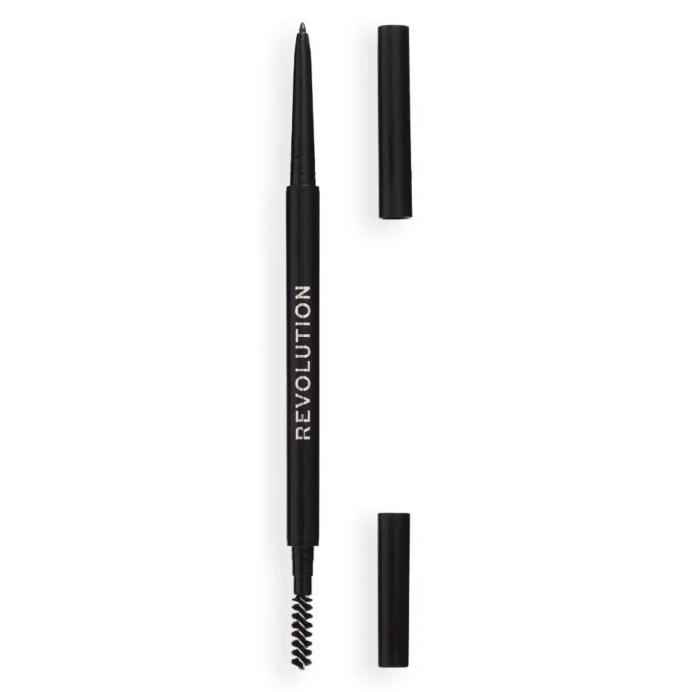 Revolution Precise Brow Pencil Dark Brown - Lebanon - Makeup Germany Revolution Precise Brow Pencil Dark Brown double-ended eyebrow pencil with ultra-fine retractable tip and spoolie brush
