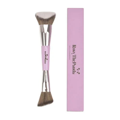 Rosy the Panda Dual Magical Sculpt Brush Rosy the Panda Sculpting Brush for sale in Lebanon - lilac dual-ended brush for contour blush and bronzer