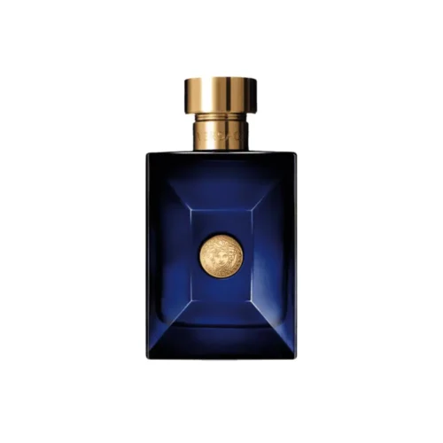 Versace Pour Homme Dylan Blue Eau de Toilette 5ml miniature men's fragrance bottle in deep blue with gold Medusa detailing, featuring bergamot, grapefruit, aquatic notes, musk and incense in Lebanon