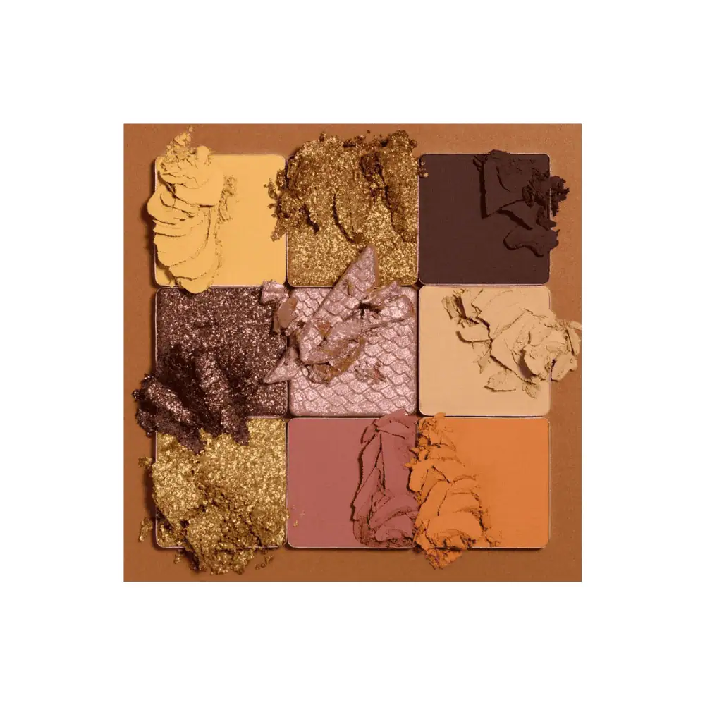 Huda Beauty Wild Tiger Obsessions Eyeshadow Palette - Lebanon - Makeup Germany Huda Beauty Wild Obsessions Tiger Eyeshadow Palette featuring nine warm neutral and golden-toned eyeshadows with matte and shimmering finishes for eye makeup in Lebanon
