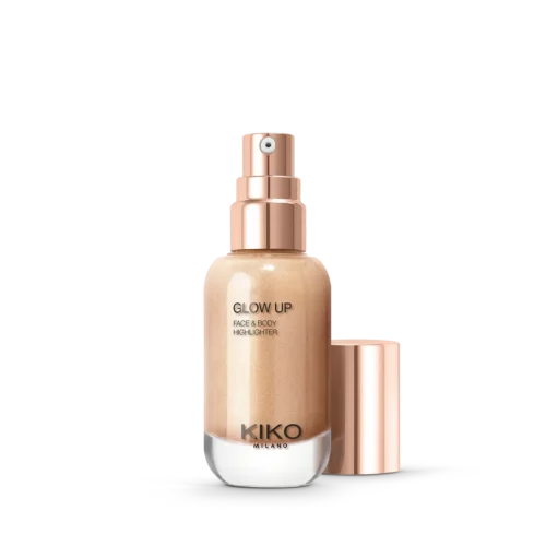 kiko milano glow up face and body highlighter