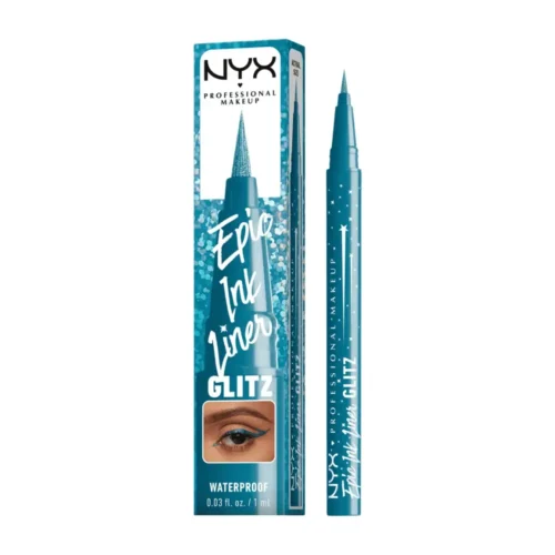 nyx epic ink waterproof liquid eyeliner 01 Tapered Twinkle