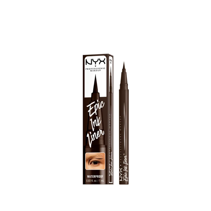 NYX Epic Ink Eyeliner 03 Dark Chocolate - Lebanon - Makeup Germany nyx epic ink waterproof liquid eyeliner 03 dark chocolate