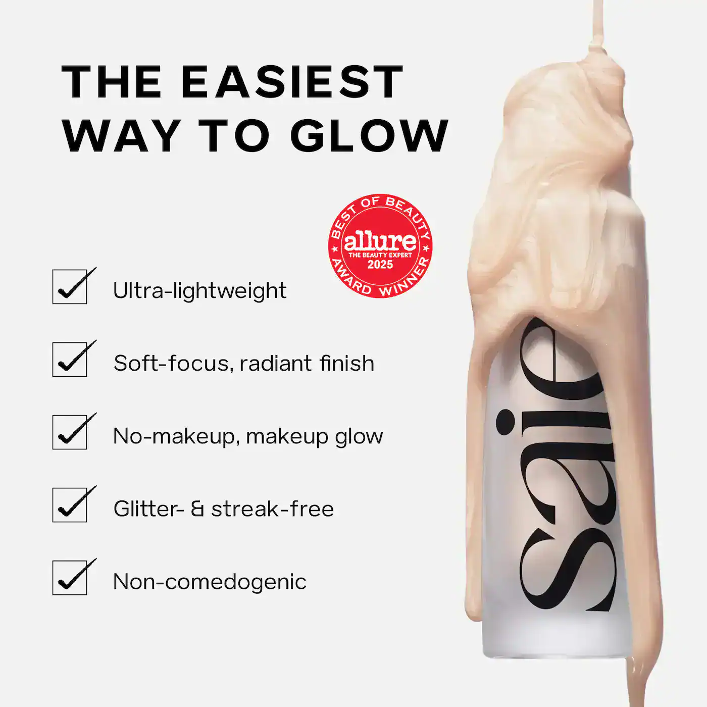 Saie Glowy Super Gel Starglow 45ml - Lebanon - Makeup Germany Saie Glowy Super Gel in Starglow shade 45ml lightweight liquid illuminating gel highlighter for naturally radiant, dewy-looking skin