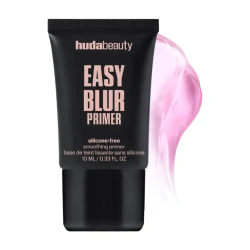 Huda Beauty Easy Blur Primer smoothing face makeup primer formulated with milk thistle extract, glycerin and blurring polymers to minimize the appearance of pores