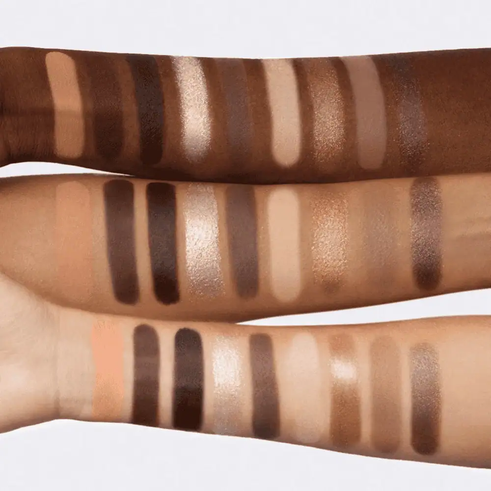 HUDA BEAUTY Creamy Obsessions Eyeshadow Palette Neutral Brown - Lebanon - Makeup Germany HUDA BEAUTY Creamy Obsessions Eyeshadow Palette Neutral Brown featuring nine cream-to-powder, metallic, marble and matte eyeshadows in beige, brown, gold, pink and purple tones